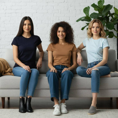 The Crew Neck T-Shirt For Women Combo Set ( Pack of 3 )