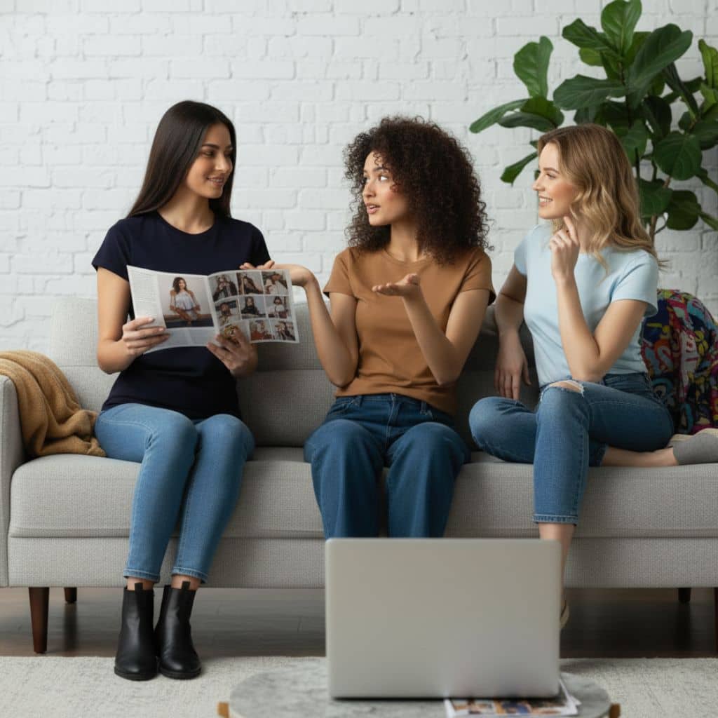 The Crew Neck T-Shirt For Women Combo Set ( Pack of 3 )