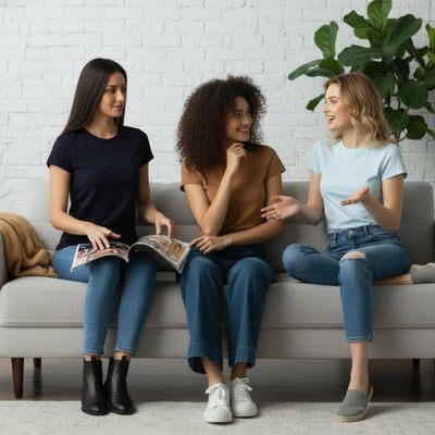 The Crew Neck T-Shirt For Women Combo Set ( Pack of 3 )