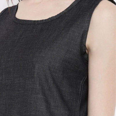 The Chambray Denim WFH A-Line Dress