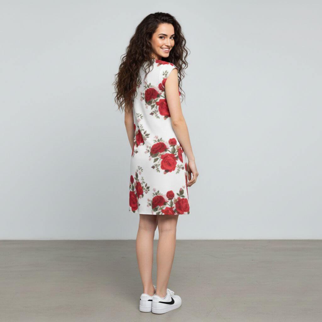 The Floral Viscose WFH A-Line Dress
