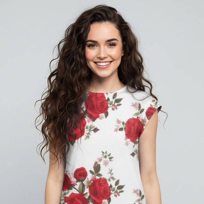 The Floral Viscose WFH A-Line Dress