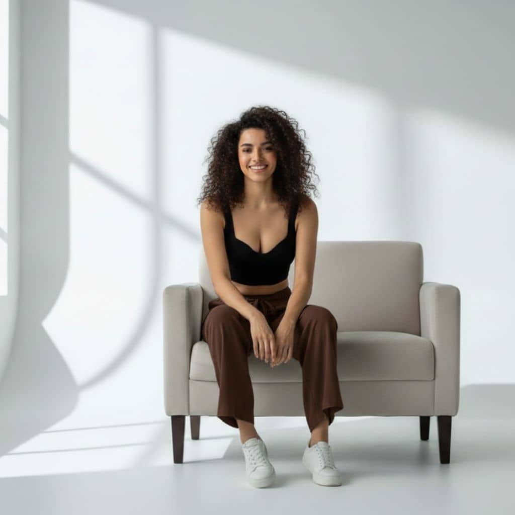 The Solid Coffee Cotton Wide Leg Pant