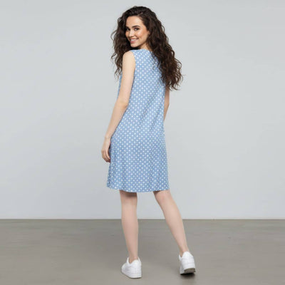 The Polka dot Viscose WFH A-Line Dress
