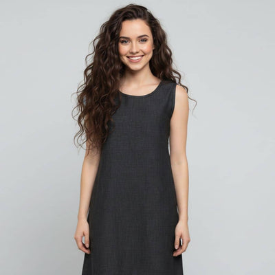 The Chambray Denim WFH A-Line Dress