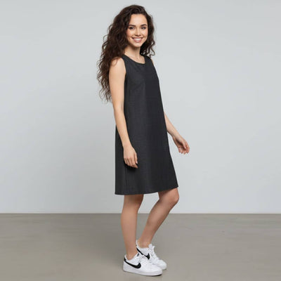 The Chambray Denim WFH A-Line Dress