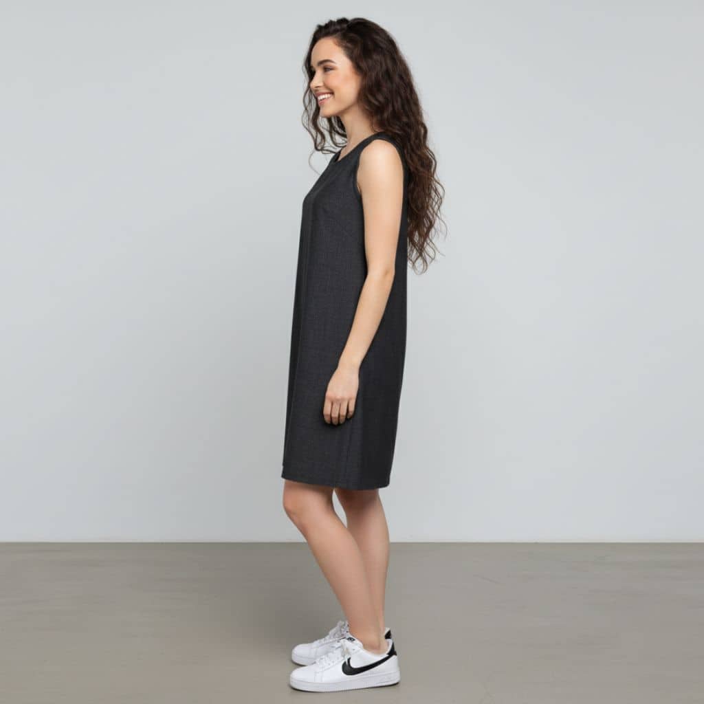 The Chambray Denim WFH A-Line Dress