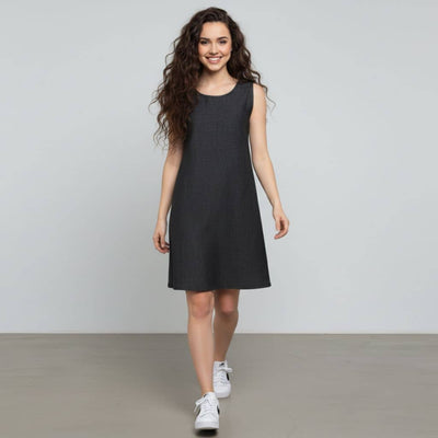 The Chambray Denim WFH A-Line Dress