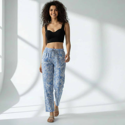 The Tropical Foliage Tapered Straight Fit Pant