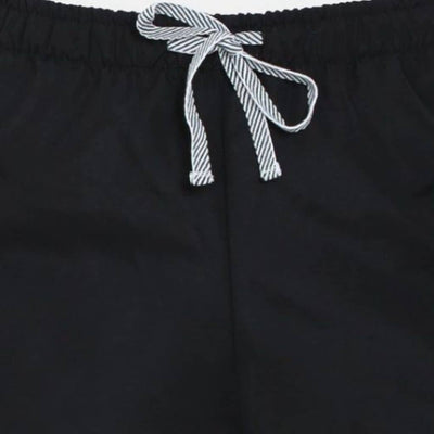 The Solid in Black Tapered Straight Fit Pant