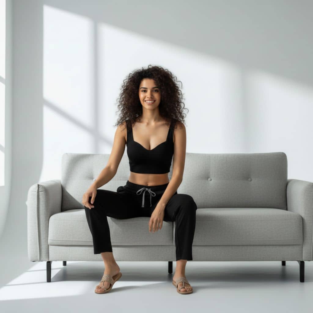 The Solid in Black Tapered Straight Fit Pant