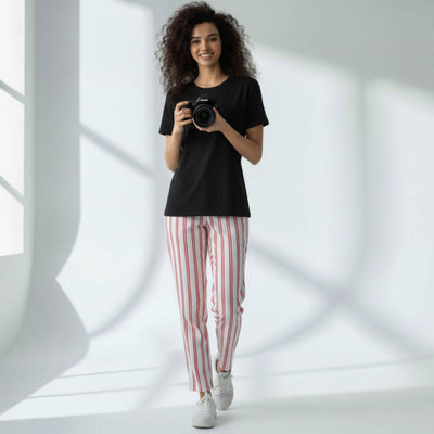 The Vertical Stripes Tapered Straight Fit Pant