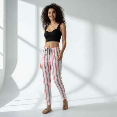 The Vertical Stripes Tapered Straight Fit Pant