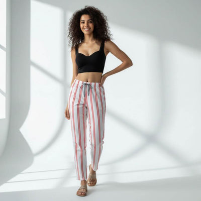 The Vertical Stripes Tapered Straight Fit Pant