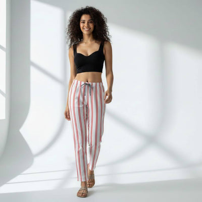 The Vertical Stripes Tapered Straight Fit Pant