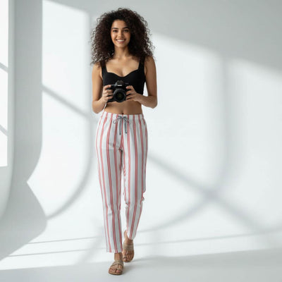 The Vertical Stripes Tapered Straight Fit Pant
