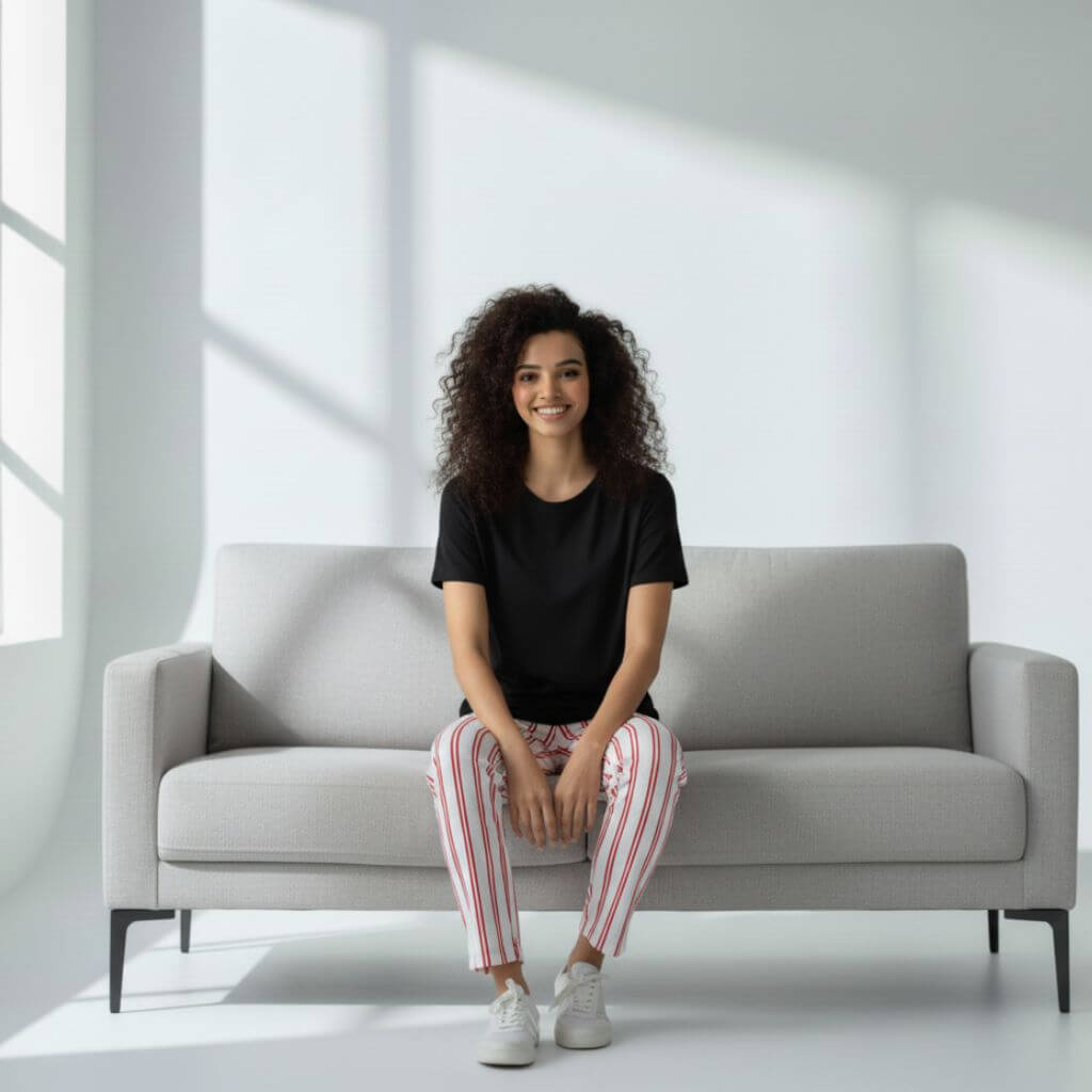 The Vertical Stripes Tapered Straight Fit Pant