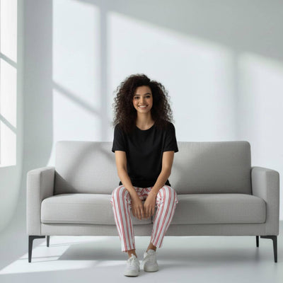 The Vertical Stripes Tapered Straight Fit Pant