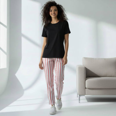 The Vertical Stripes Tapered Straight Fit Pant