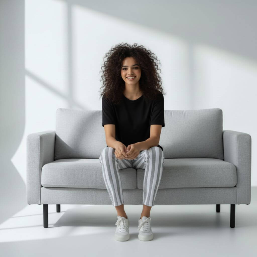 The Vertical Stripes Tapered Straight Fit Pant