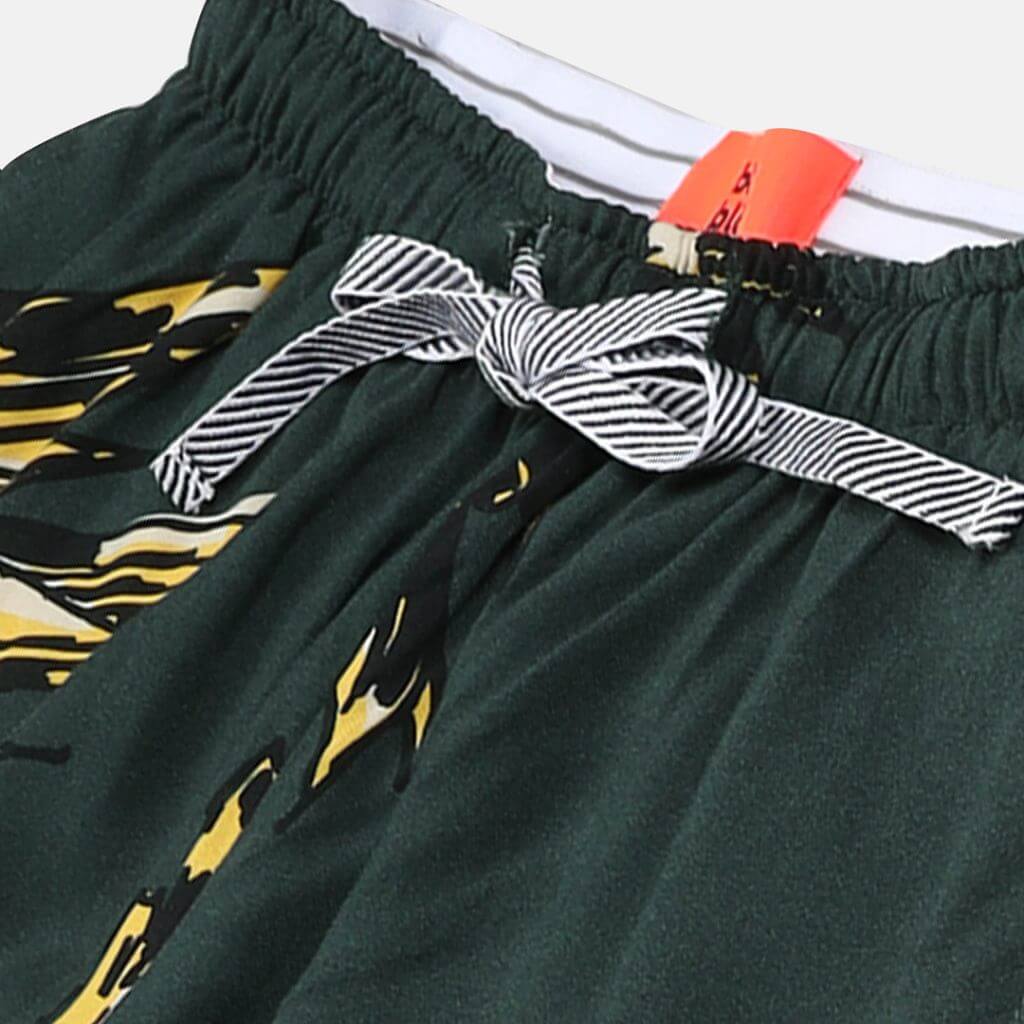 The Tropical Leaf Green Tapered Straight Fit Pant