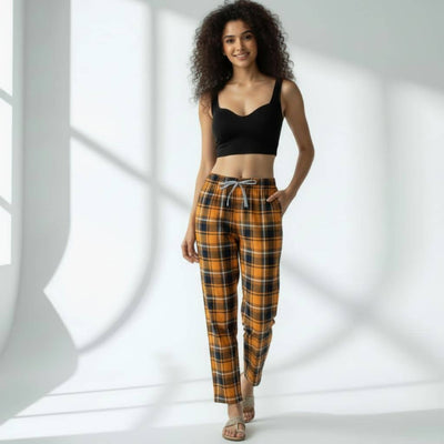 The Plaid Check Multi Tapered Straight Fit Pant