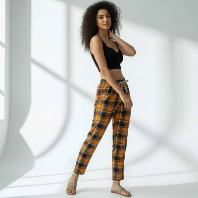 The Plaid Check Multi Tapered Straight Fit Pant