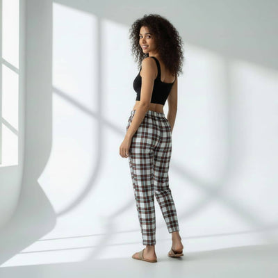 The Tartan Plaid Cotton Tapered Straight Fit Pant