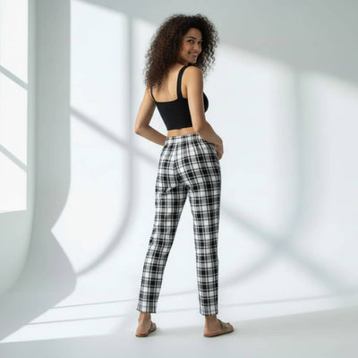 The Plaid Cotton Twil Tapered Straight Fit Pant