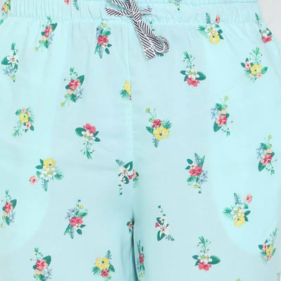 The Pale Turquoise Tapered Straight Fit Pant