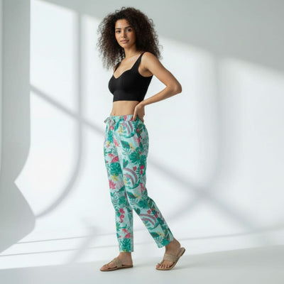 The Tropical Mint Tapered Straight Fit Pant