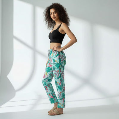 The Tropical Mint Tapered Straight Fit Pant
