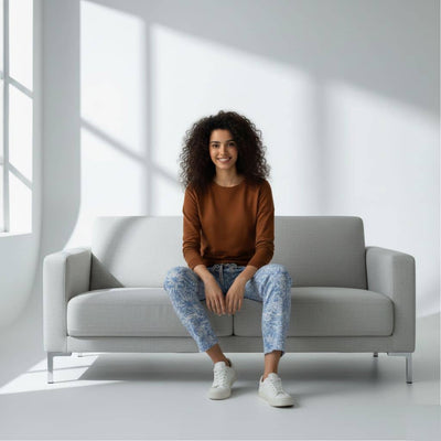 The Tropical Foliage Tapered Straight Fit Pant