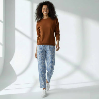 The Tropical Foliage Tapered Straight Fit Pant