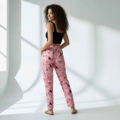 The Floral Branches Pink Tapered Straight Fit Pant