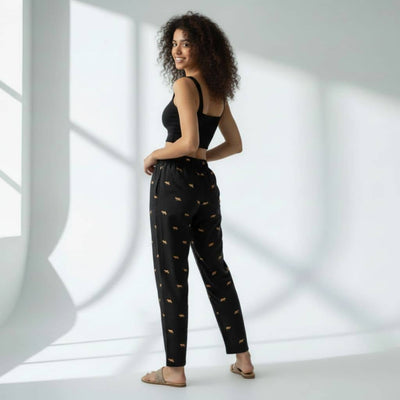 The Animal Motifs Tapered Straight Fit Pant