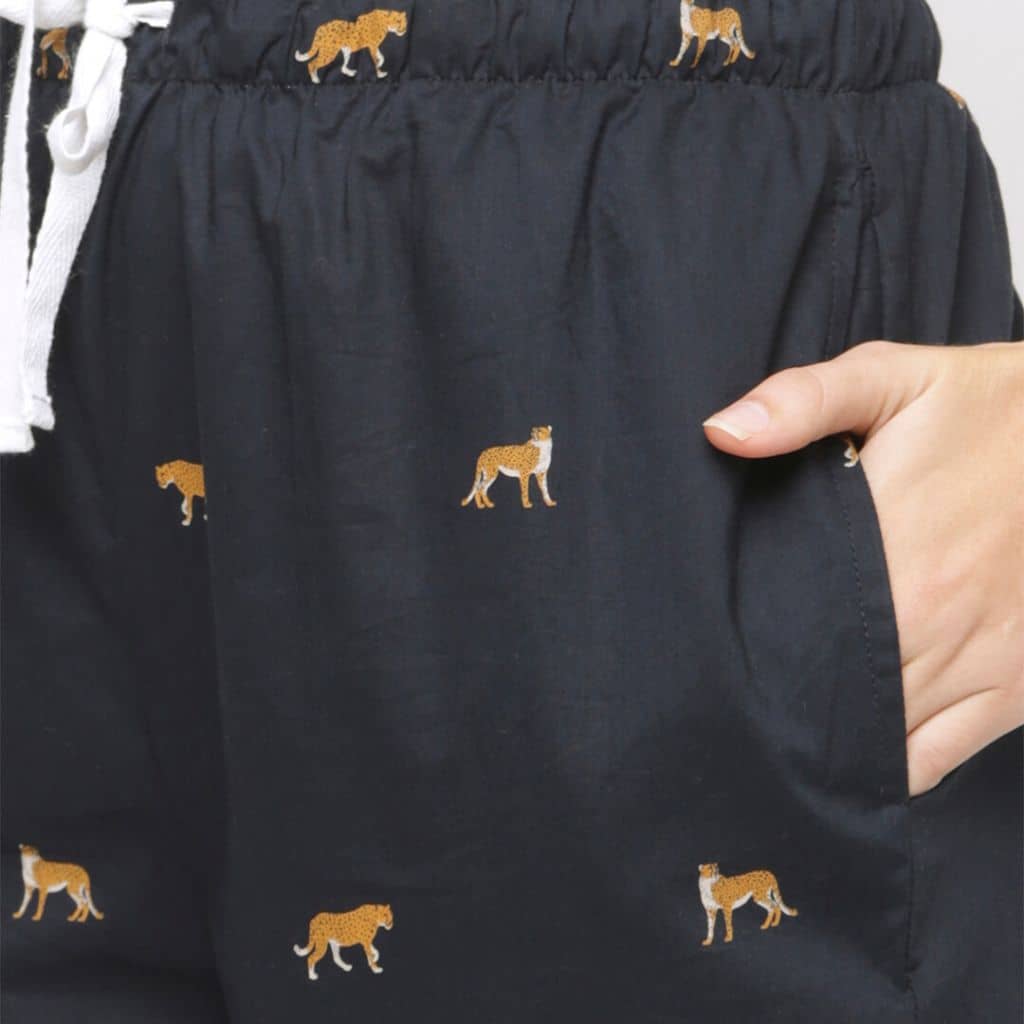 The Animal Motifs Tapered Straight Fit Pant
