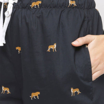 The Animal Motifs Tapered Straight Fit Pant