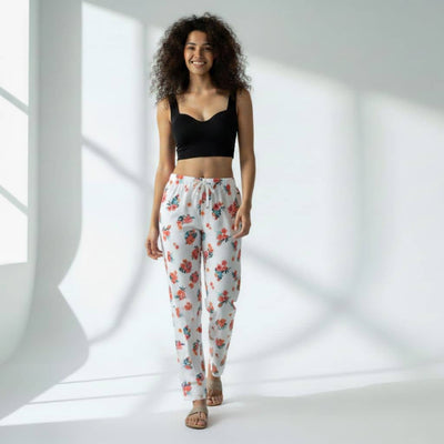 The Floral Seersucker Tapered Straight Fit Pant