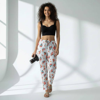 The Floral Seersucker Tapered Straight Fit Pant