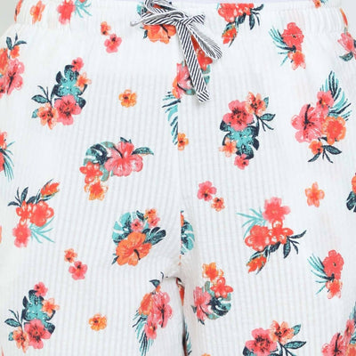 The Floral Seersucker Tapered Straight Fit Pant