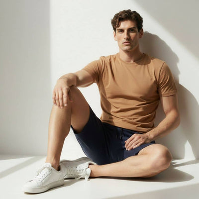 The Dark Blue French Terry Shorts