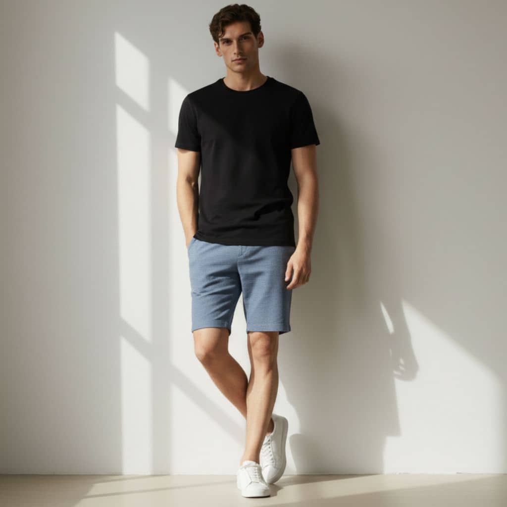 The Blue French Terry Shorts