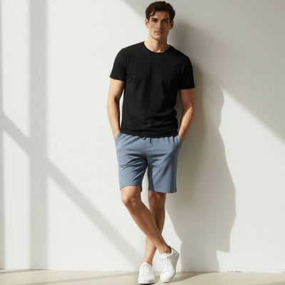 The Blue French Terry Shorts