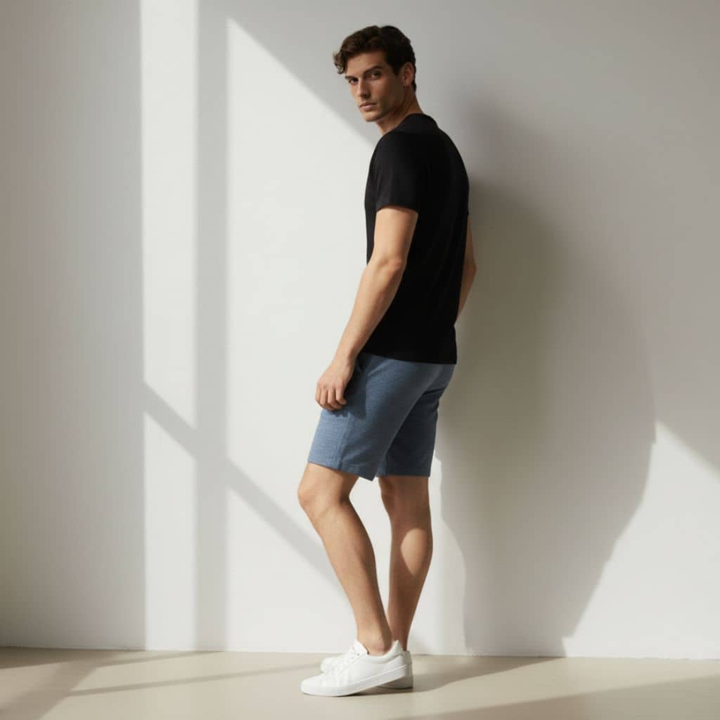 The Blue French Terry Shorts