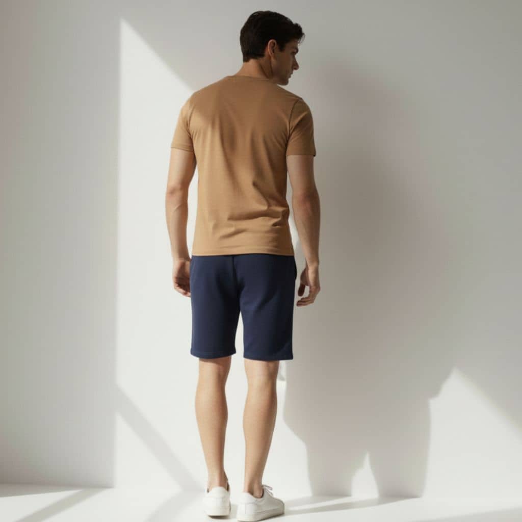 The Dark Blue French Terry Shorts