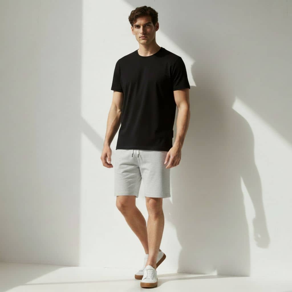 The AliceBlue French Terry Shorts