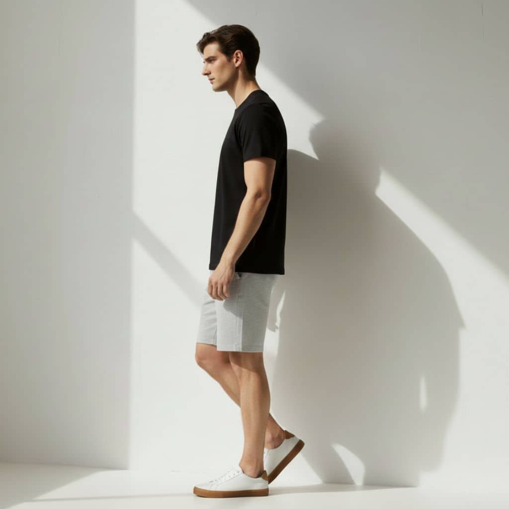 The AliceBlue French Terry Shorts