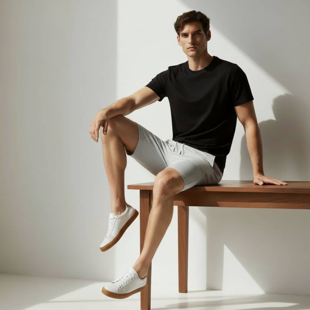 The AliceBlue French Terry Shorts