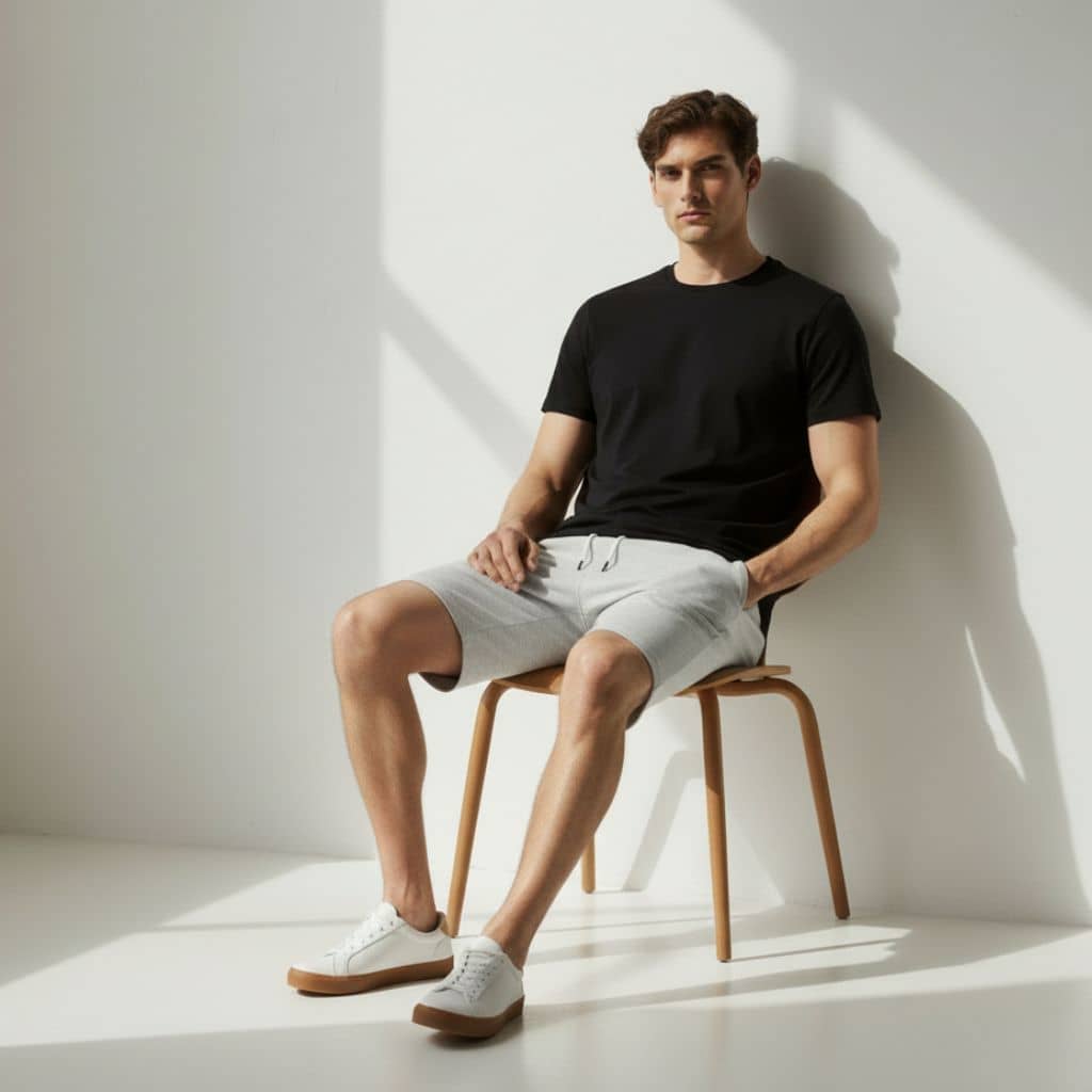 The AliceBlue French Terry Shorts